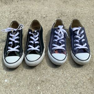BUNDLE 2 pairs Converse Chucks low top